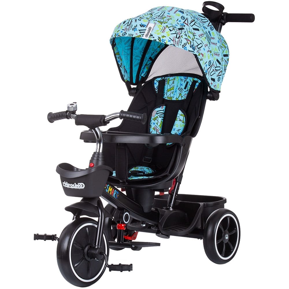 Reducere 41% – Tricicleta Chipolino Smart, scaun reversibil, maner parental, albastru KID050542 1 Tricicleta Chipolino Smart