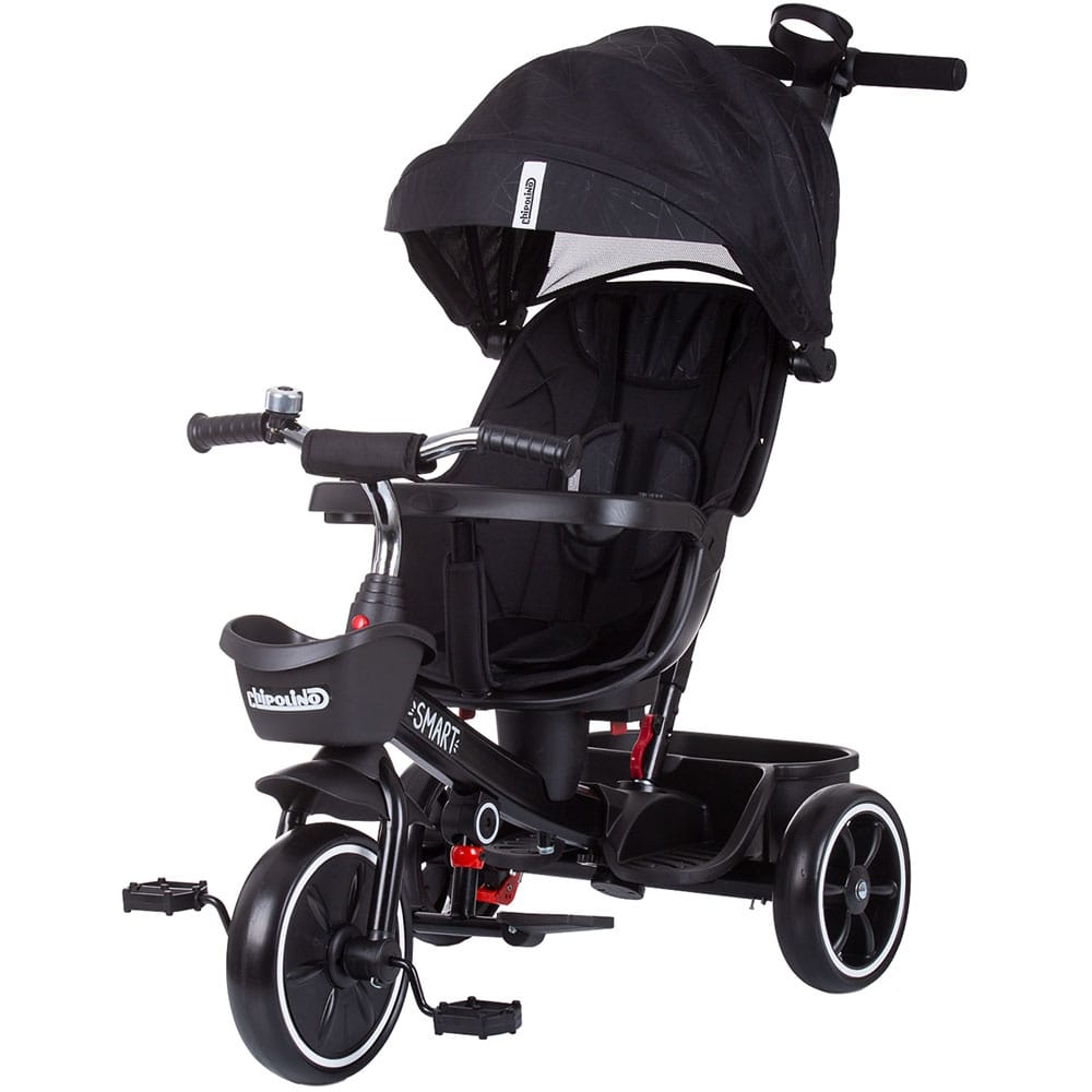 Reducere 41% – Tricicleta Chipolino Smart, scaun reversibil, maner parental, negru KID050511 1 Tricicleta Chipolino Smart