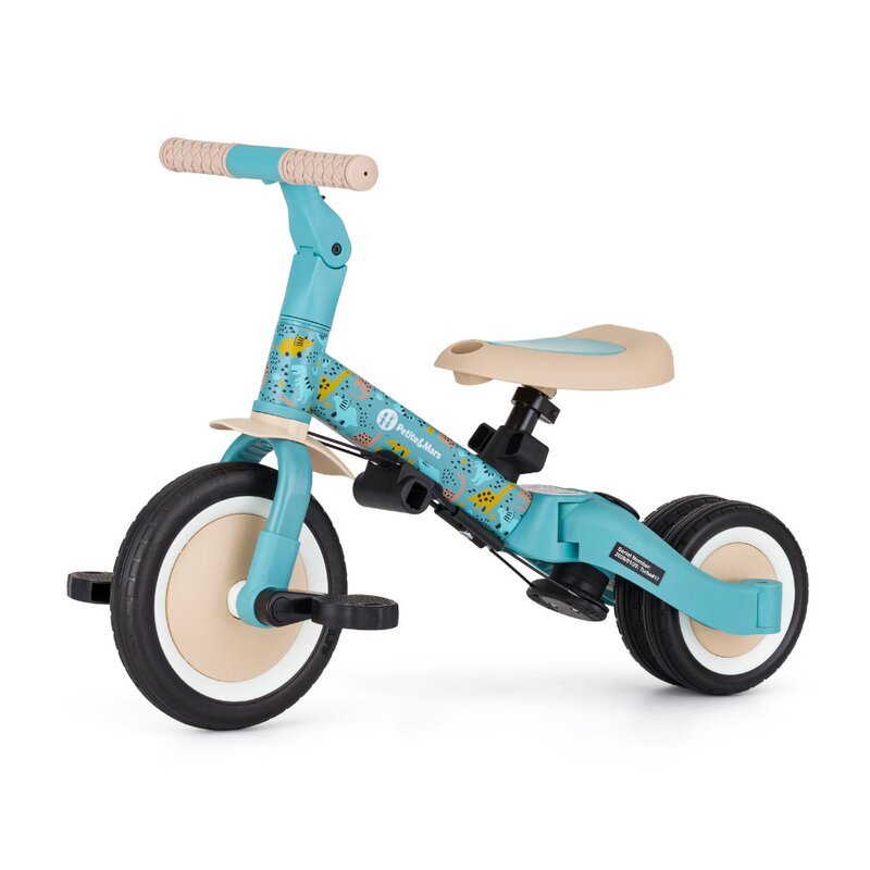 Reducere 47% – Tricicleta pentru copii PetiteMars Turbo Dino Park, editie limitata, 5 in 1, multifunctionala, cu maner de ghidaj, roti din cauciuc, greutate admisa 25 kg, 1.5-5 ani 2 editie limitata