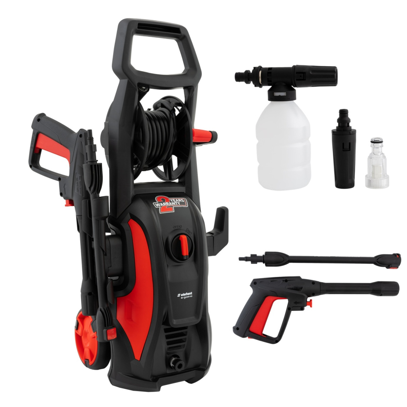 Reducere 20% – Aparat de Spalat cu Presiune Elefant E-90P-D, 1600 W, 480l/h, 90bar, lungime Furtun 5 m 2 1600 W