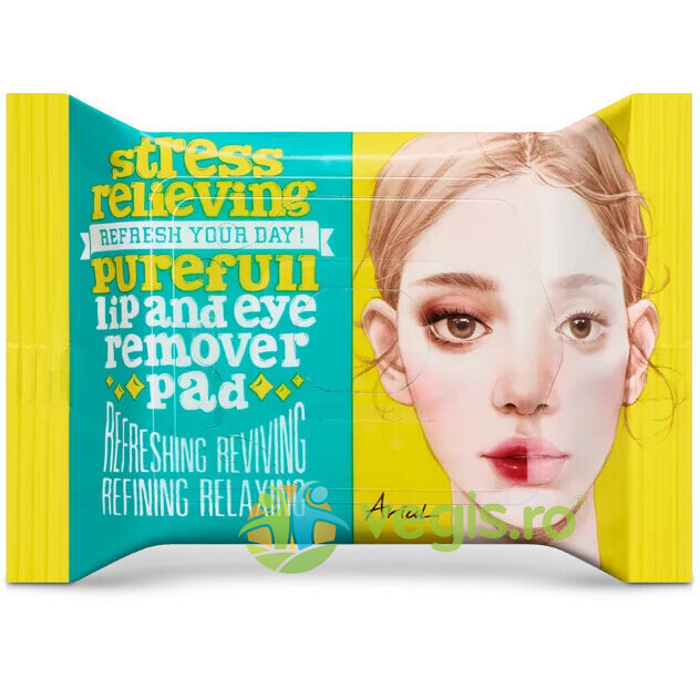 Reducere 20% – Dischete Demachiante pentru Buze si Ochi Stress Relieving Purefull 30buc 1 Dischete Demachiante pentru Buze si Ochi Stress Relieving Purefull 30buc