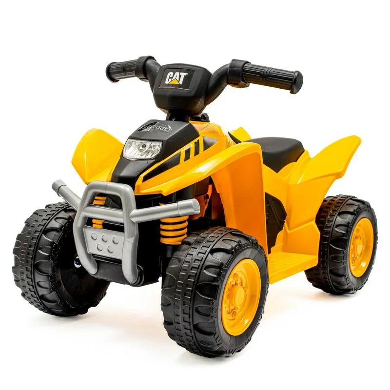 Reducere 47% – ATV electric copii, Baby Mix, CAT, Pana la 25 kg, Cu lumini LED si efecte sonore, Sezut confortabil, Cu roti rezistente, 12 luni+, Yellow 1 ATV electric copii