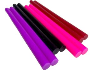 Batoane silicon colorate pentru pistol lipit (1kg) 11mm x 180mm - Vișiniu