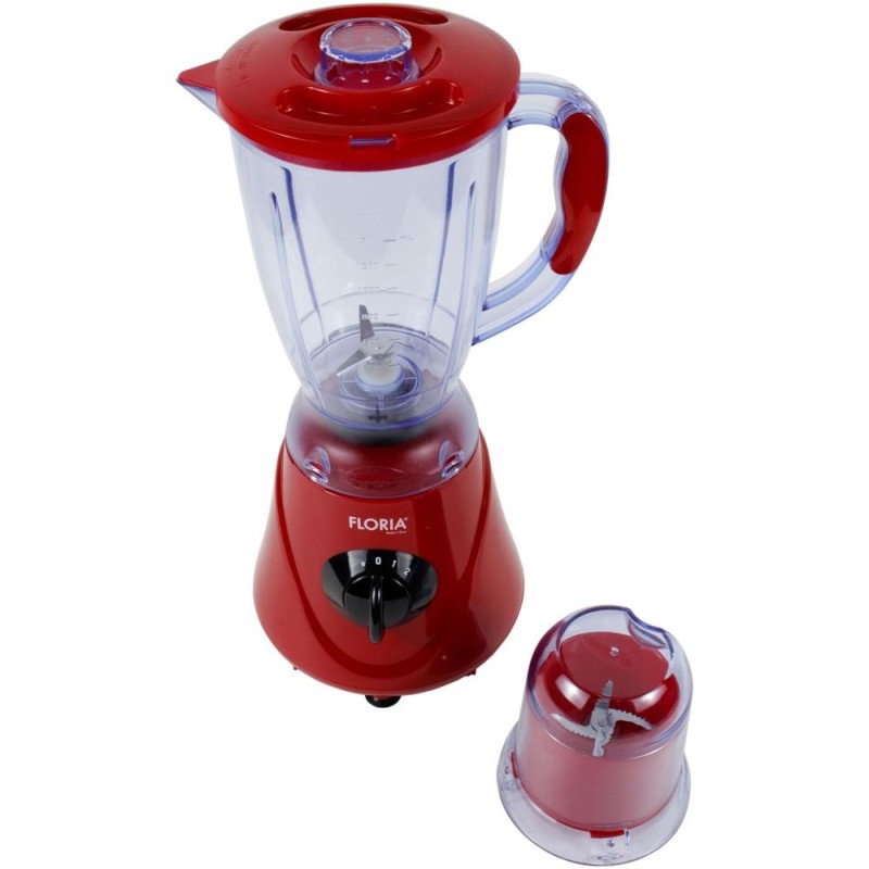 Reducere 14% – Blender cu Rasnita Inclusa, 2 in 1, Putere 300W, 1.6 l, 2 Viteze+Pulse, Rosu 1 Blender cu Rasnita Inclusa