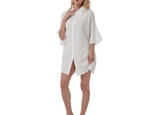 Camasa de noapte "White Grace" din bumbac