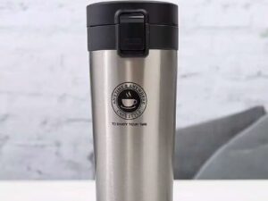 Cana Termos Premium din Inox cu Capac Flip 380 ml