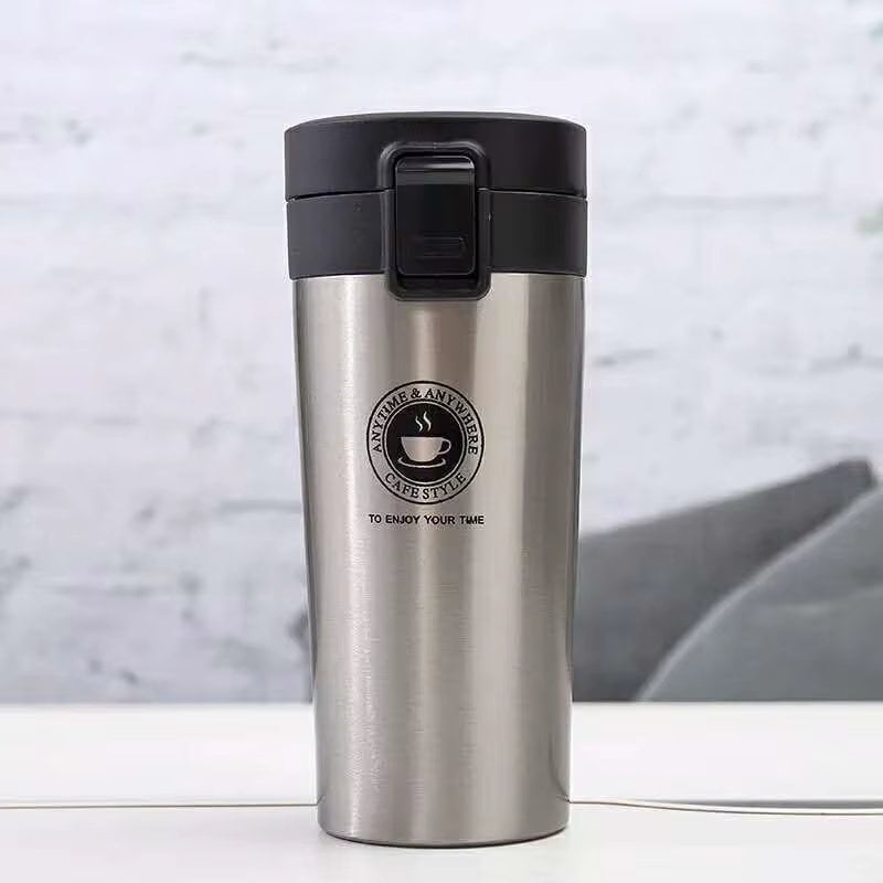 Reducere 67% – Cana Termos Premium din Inox cu Capac Flip 380 ml, TRM016, Argintiu 1 Cana Termos Premium din Inox cu Capac Flip 380 ml
