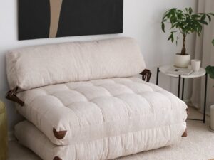 Canapea extensibilă cu 2 locuri Fold Alb 120x79x75 cm