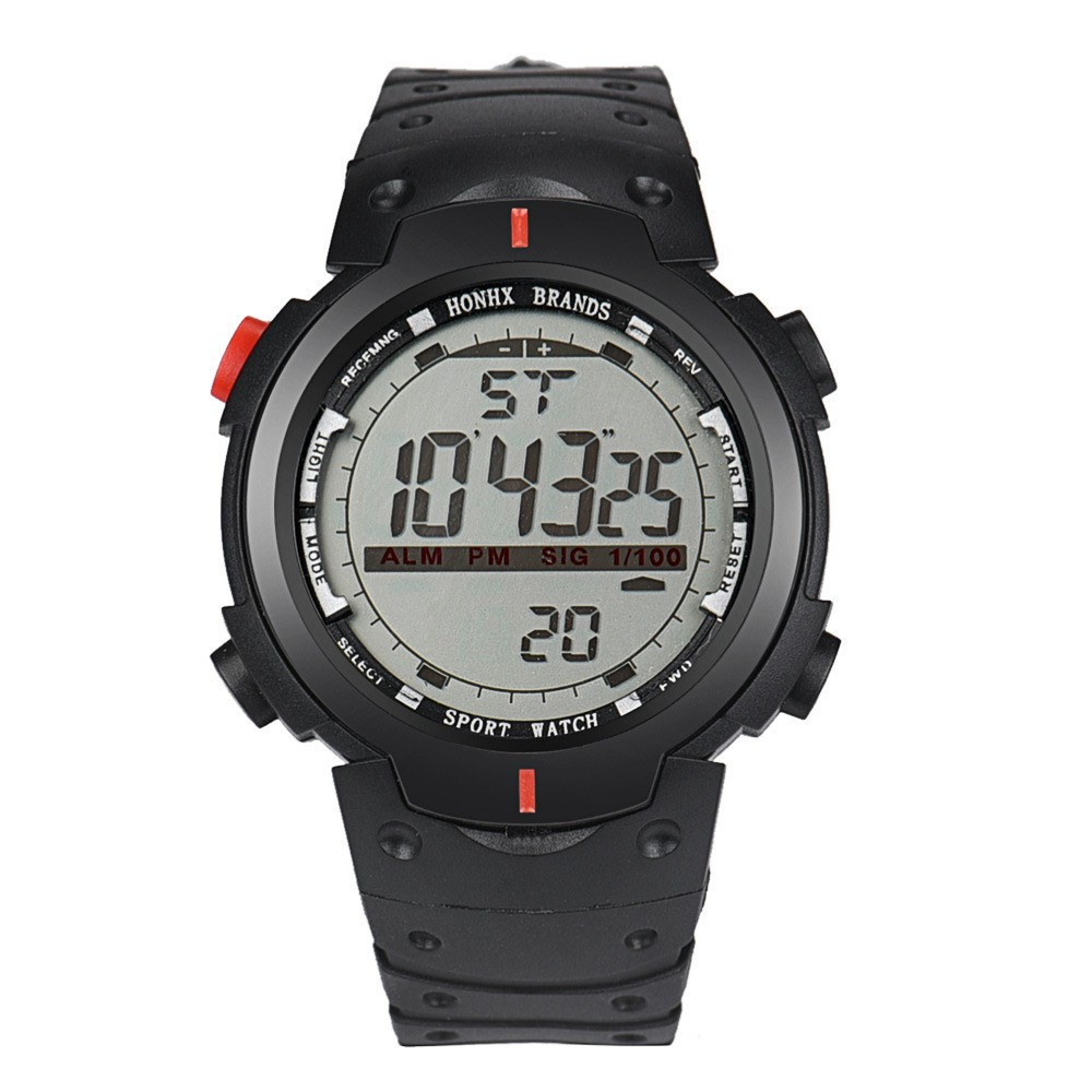 Ceas Barbatesc HONHX CS136, curea silicon, digital watch, funcție cronometru, alarma