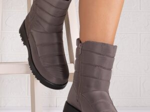 Cizme dama imblanite Khaki din fas Virelia