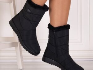 Cizme Dama Imblanite Negre din Fas Asilya