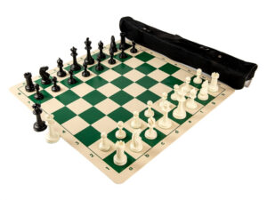 Combo Master : Piese Staunton 6 Master +Tabla vinil verde + Geanta