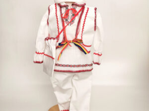 Compleu traditional baietel Rosu 2
