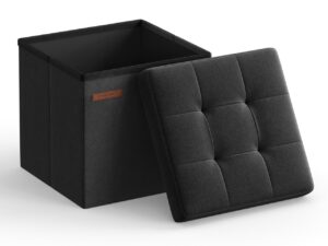 Cufar depozitare otoman Minota Negru 30x30x30 cm