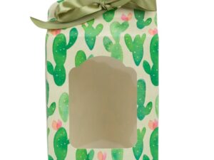 Cutii cu fereastră și bandă satinată - model 2 cactuși (set 25 buc) - Default Title