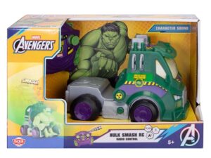 DICKIE TOYS MARVEL RAZBUNATORII MASINA RC CU TELECOMANDA 2.4GHz HULK SMASH CU SUNETE SCARA 1 LA 24