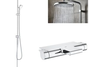 Coloana dus Grohe Tempesta 250+baterie cada Grohe Grohtherm 2000  ( 34464001
