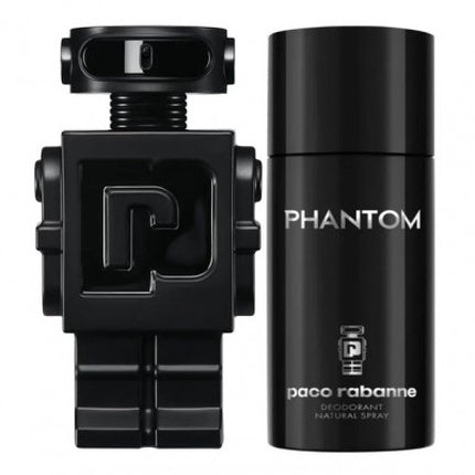 Reducere 18% – Set Parfum și Deodorant, Paco Rabanne, Phantom, Negru, 100ml + 150ml 1 Set Parfum și Deodorant