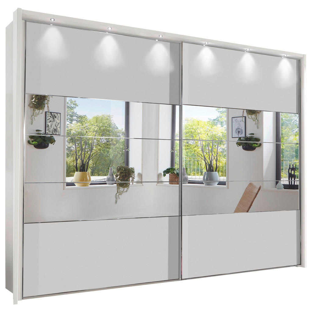 Reducere 30% – Dulap Cu Uși Culisante, 300/236/67 cm, alb 1 Dulap Cu Uși Culisante
