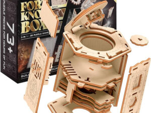 ESC WELT - Fort Knox Box Pro - 3 IN 1 Puzzle cu compartiment SECRET -   Puzzle lemn 3D