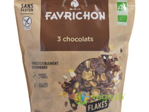 Fulgi Crocanti cu 3 Tipuri de Ciocolata fara Gluten Ecologici/Bio 400g