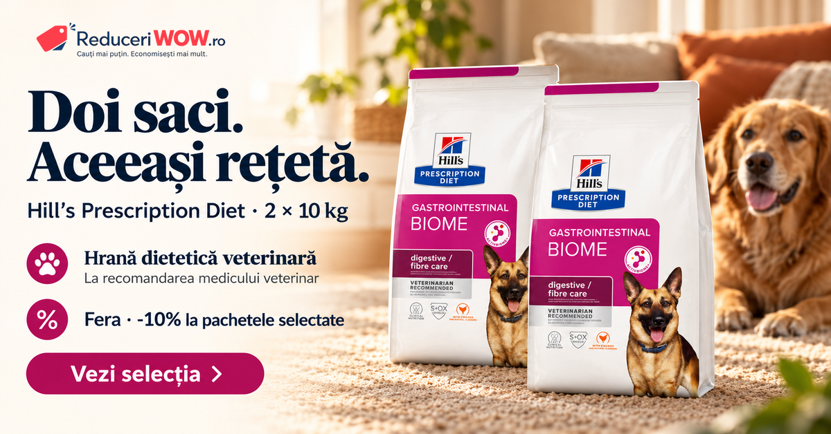 Hill’s Prescription Diet: două pachete identice, aceeași rețetă