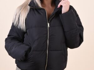 Geaca dama neagra scurta Sarkas
