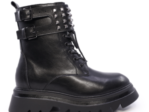 Ghete femei Benvenuti negre din piele  1208DG24181N