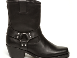 Ghete western femei Steve Madden Quintana negre din piele  1468DGQUINTANAN