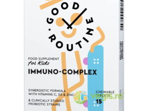 Immuno Complex Aroma de Capsuni pentru Copii 15tb masticabile Secom