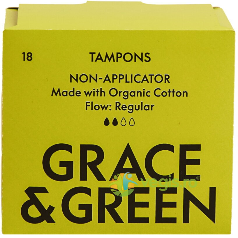 Reducere 20% – Tampoane din 100% Bumbac Organic Normal 18buc 1 Tampoane din 100% Bumbac Organic Normal 18buc