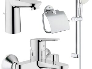 Pachet complet baterii baie Grohe Bau Edge marimea S(23328000