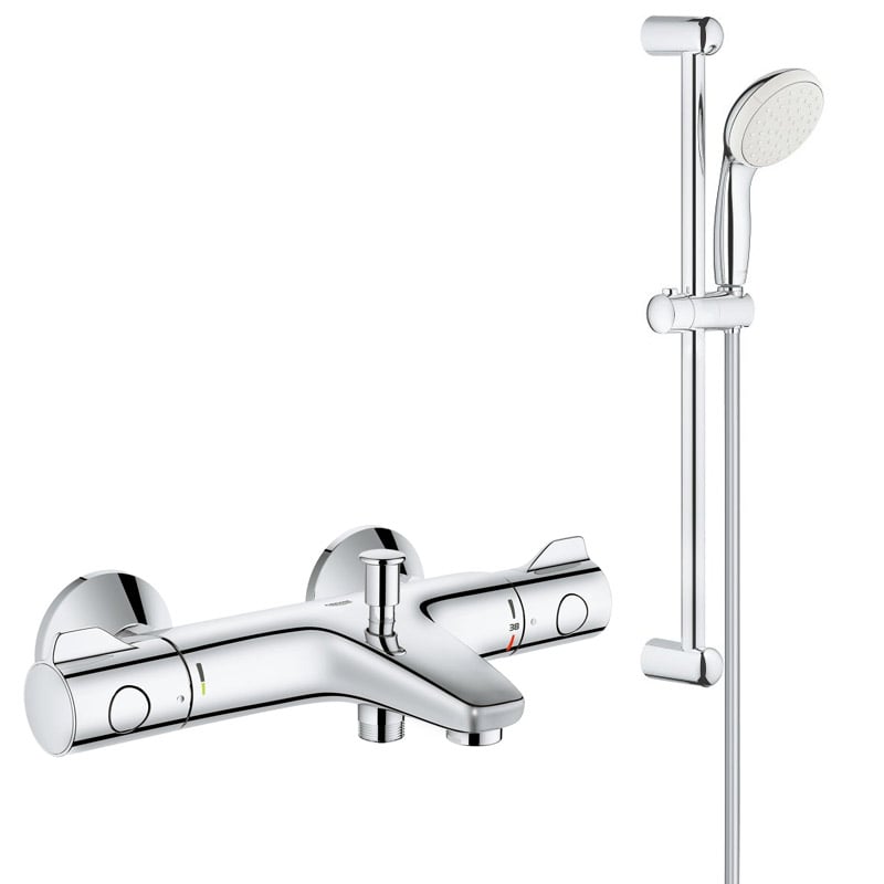 Reducere 43% – Pachet: Baterie cada Grohe Grohtherm 800-34567000, Set dus New Tempesta 100-27853003 1 Pachet: Baterie cada Grohe Grohtherm 800-34567000