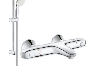 Pachet: Baterie Grohe cada/dus termostat Grohtherm 1000 + Set dus Grohe New Tempesta 100-(34816003