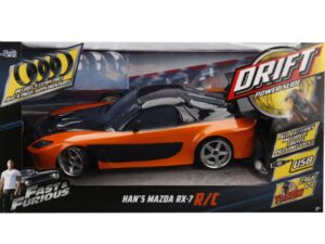 JADA FAST AND FURIOUS MASINUTA RC CU TELECOMANDA HANS MAZDA RX 7 SCARA 1 LA 10