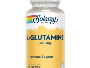 Supliment Vitamin Solaray L-Glutamine 500mg Imunitate 50 VegCaps