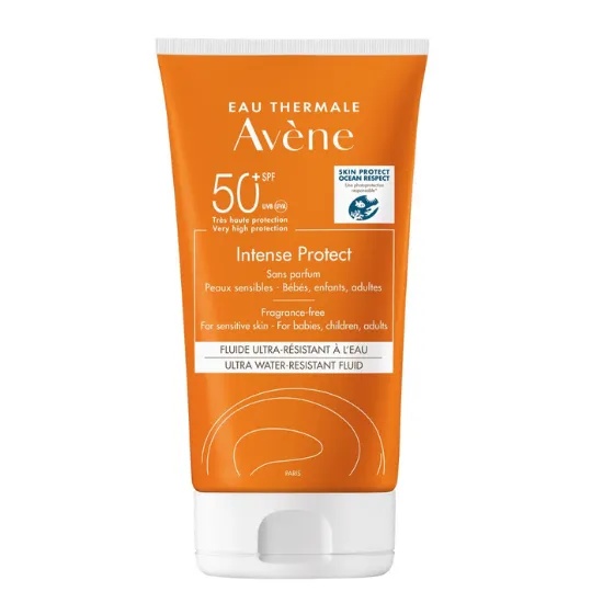 Reducere 50% – Lotiune protectie solara ultra rezistenta Intense Protect SPF50+, 150 ml, Avene 1 Lotiune protectie solara ultra rezistenta Intense Protect SPF50+