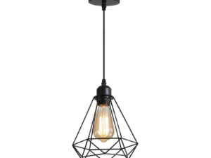 Lustra Jabrey metal negru 20.5x20.5x100 cm