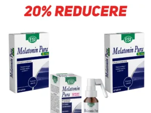 ESI Pachet Somn: 2 + 1 Melatonin Pura 5 mg  x 60 microtablete si ESI Melatonin Pura Spray