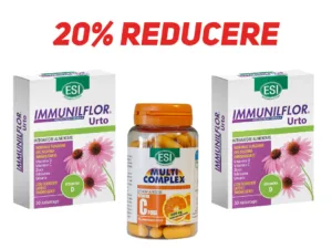 ESI Pachet Imunitate: 2 + 1 Immunilflor Urto si Vitamina C 1000 mg 90 cps