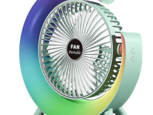 UB Mini ventilator de birou rotund cu LED RGB
