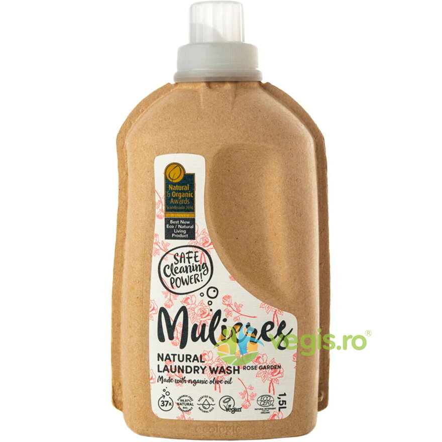 Reducere 20% – Detergent pentru Rufe cu 99% Ingrediente Naturale Rose Garden 1.5L 1 Detergent pentru Rufe cu 99% Ingrediente Naturale Rose Garden 1.5L