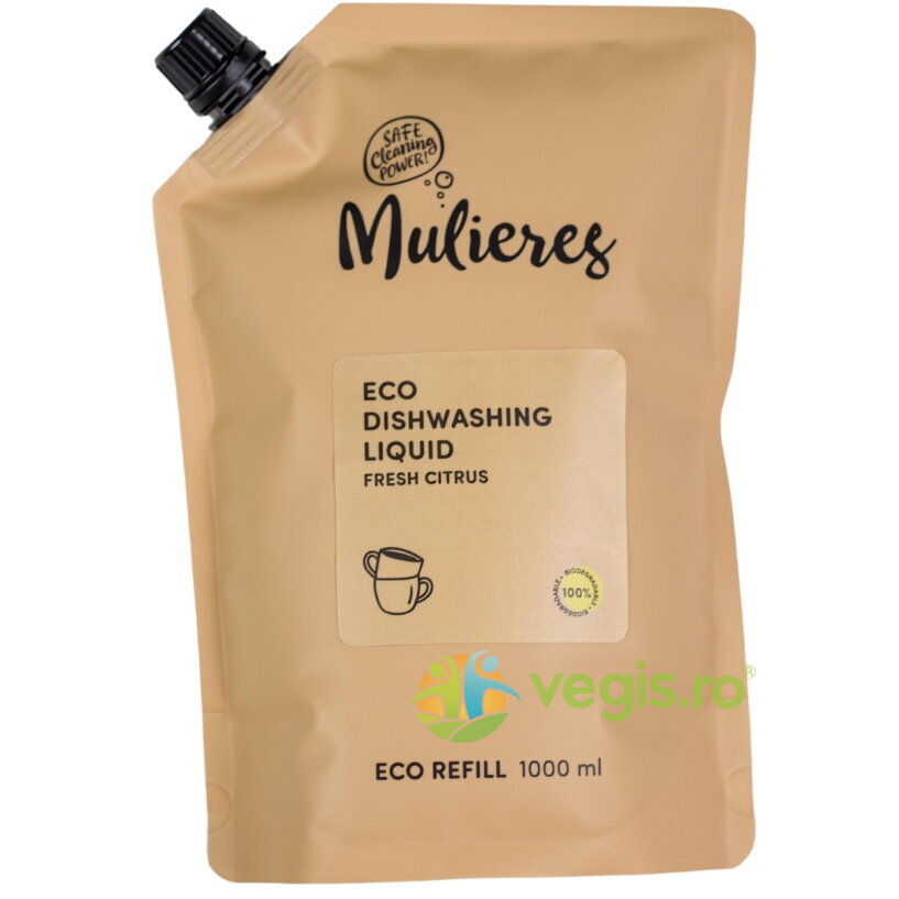 Reducere 20% – Refill Detergent Lichid de Vase 99.7% Ingrediente Naturale Fresh Citrus 1L 1 Refill Detergent Lichid de Vase 99.7% Ingrediente Naturale Fresh Citrus 1L