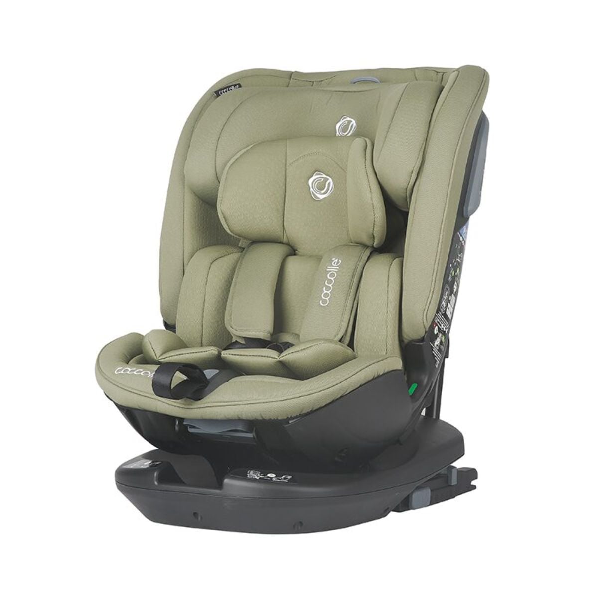 Reducere 50% – Scaun auto rotativ Coccolle, I-Size Moss Green, 0-36 kg 1 Scaun auto rotativ Coccolle