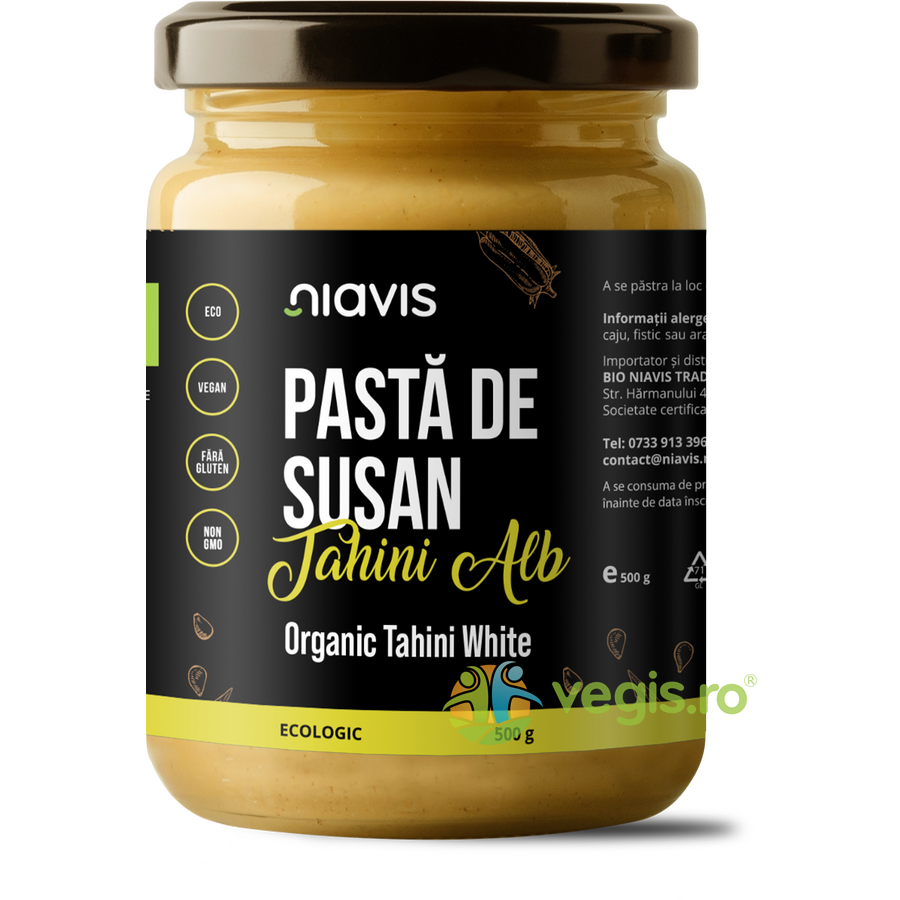 Reducere 50% – Pasta de Susan Tahini Alb fara Gluten Ecologica/Bio 500g 1 Pasta de Susan Tahini Alb fara Gluten Ecologica/Bio 500g