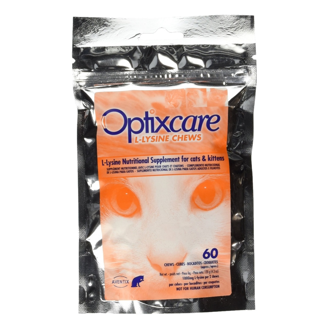 Reducere 21% – Optixcare L-Lysine Chews, 60 tablete masticabile 1 Optixcare L-Lysine Chews
