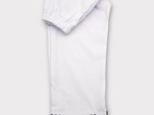 Pantalon traditional baieti Alb