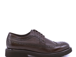Pantofi derby bărbați  Enzo Bertini maro din piele naturală 1780BP8391M