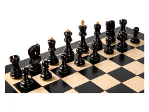 Piese Staunton 5 Zagreb cu Tabla pliabila negru artar