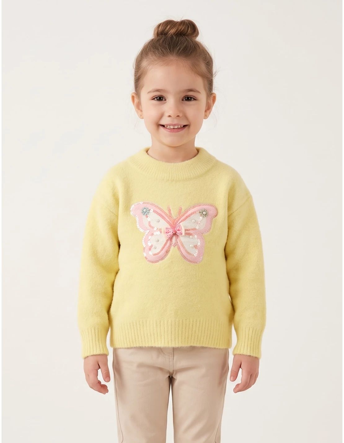 Reducere 60% – Pulover gros, Daria, galben 1 Pulover gros